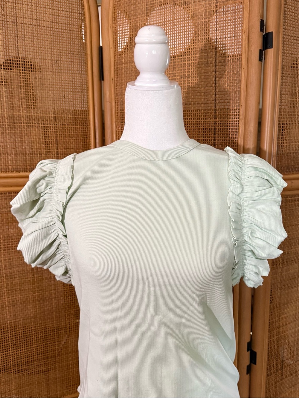 Ruffled Sleeve Bodysuit